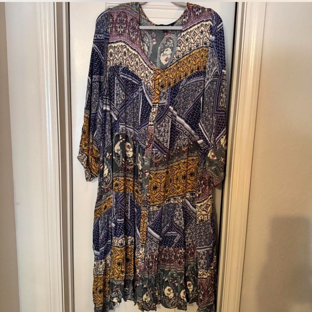 Bohemian Patterned Maxi Dress